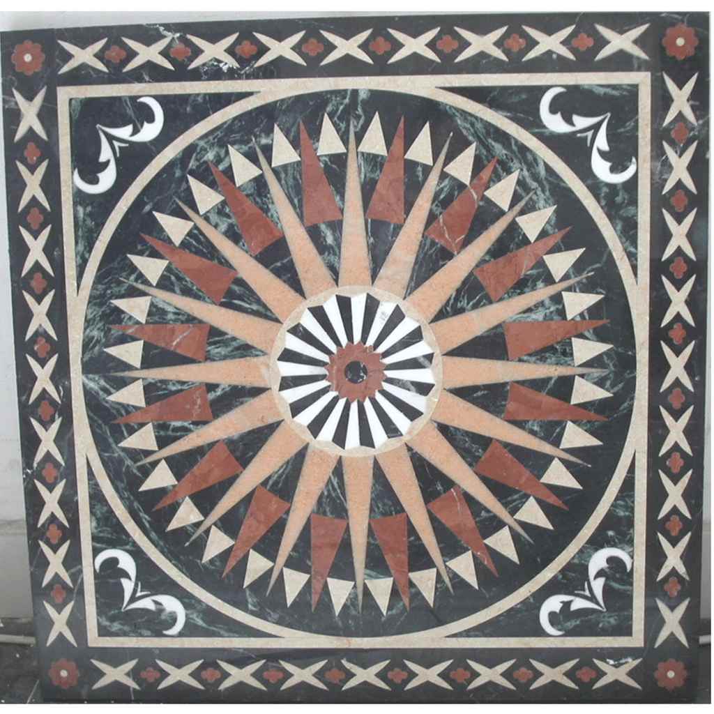 naturstein_mosaikfliesen_garten_dekorative_Keuche_mosaikmedaillon_weltstein