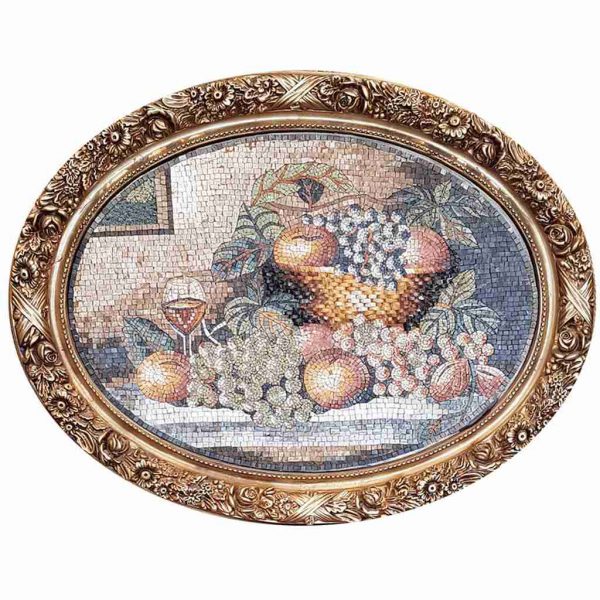 naturstein_mosaikfliesen_garten_dekorative_Keuche_mosaikmedaillon_weltstein