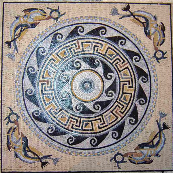 naturstein_mosaikfliesen_garten_dekorative_Keuche_mosaikmedaillon_weltstein