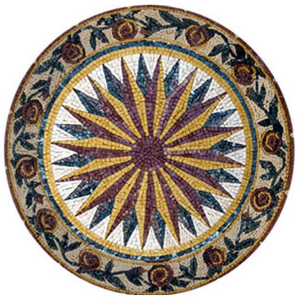 naturstein_mosaikfliesen_garten_dekorative_Keuche_mosaikmedaillon_weltstein