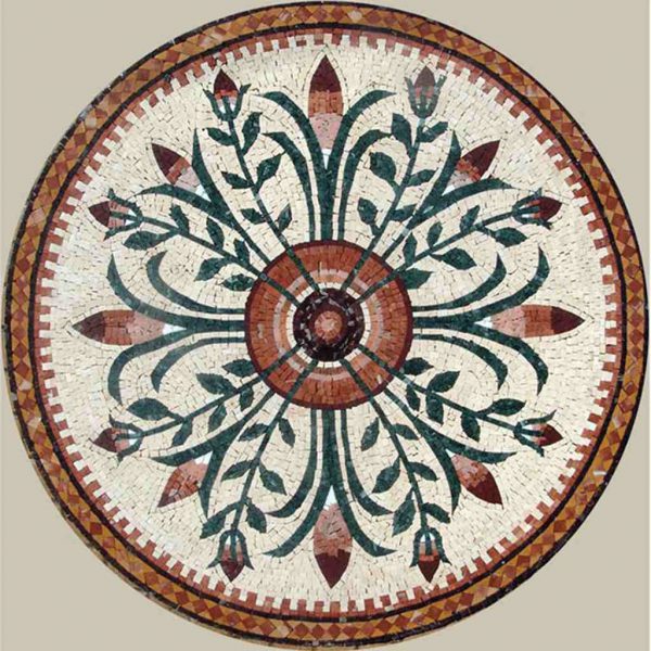 naturstein_mosaikfliesen_garten_dekorative_Keuche_mosaikmedaillon_weltstein