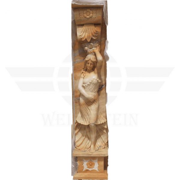 naturstein_saeule-karyatide_dekorative_wohndesign_weltstein