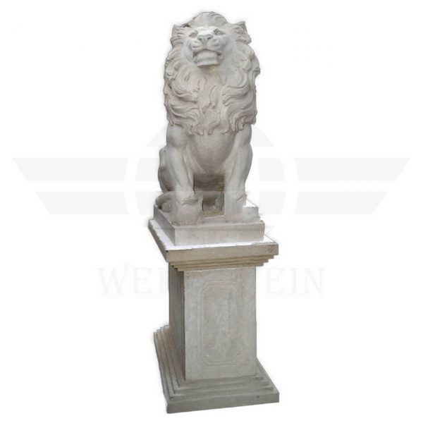 naturstein_skulptur_loewe_decorativ_wohndesign_weltstein